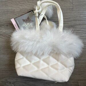 NEW Small White Purse - Bath & Body Works - Sweet Pea